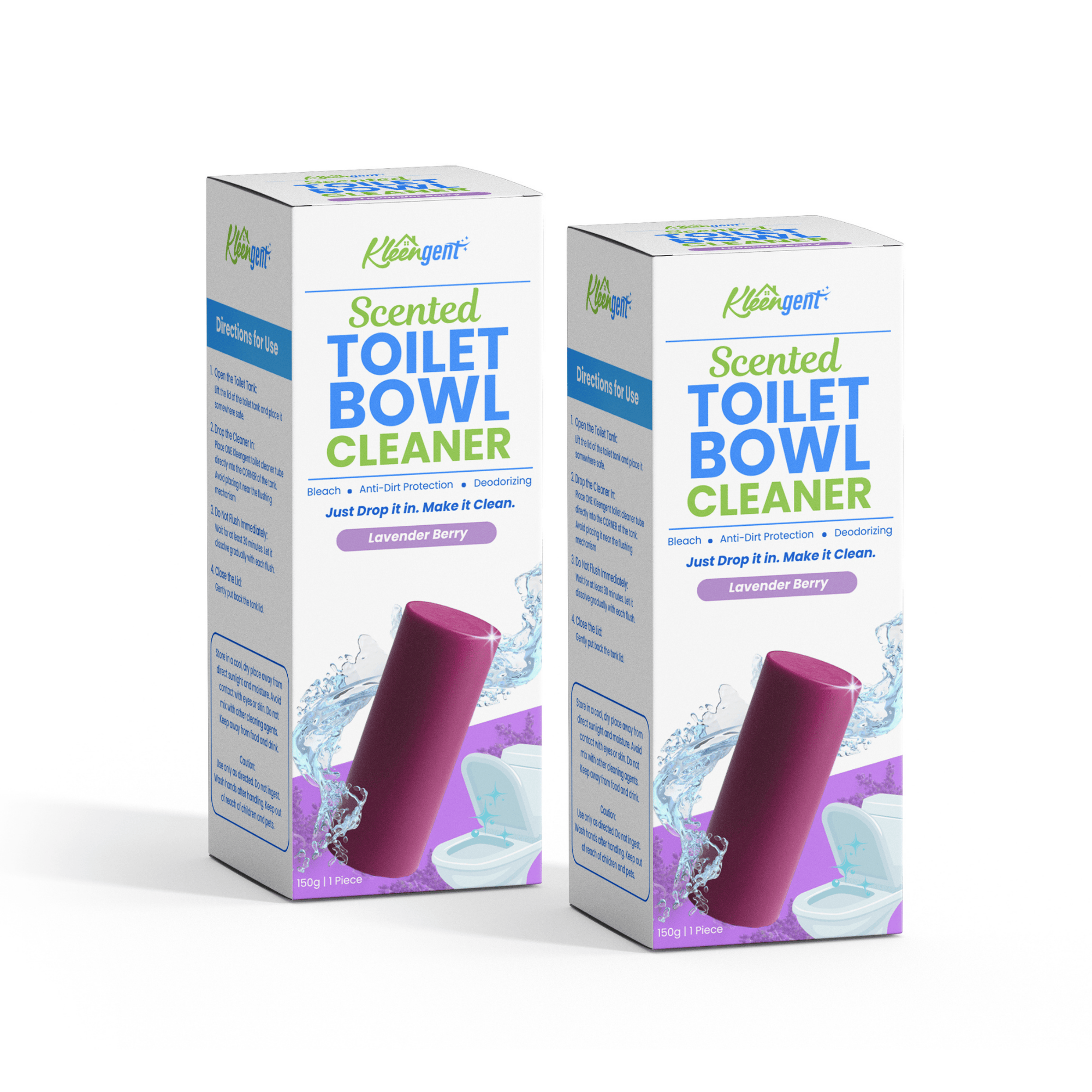 Kleengent Toilet Bowl Cleaner All Scents Scented Bleach for Fresh Flush 150g