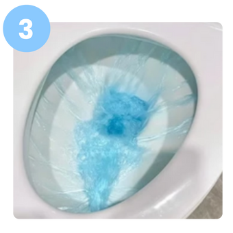 Flush Care usage step