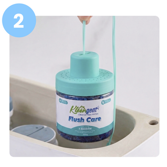 Flush Care usage step