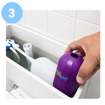 Place inside the Toilet Tank